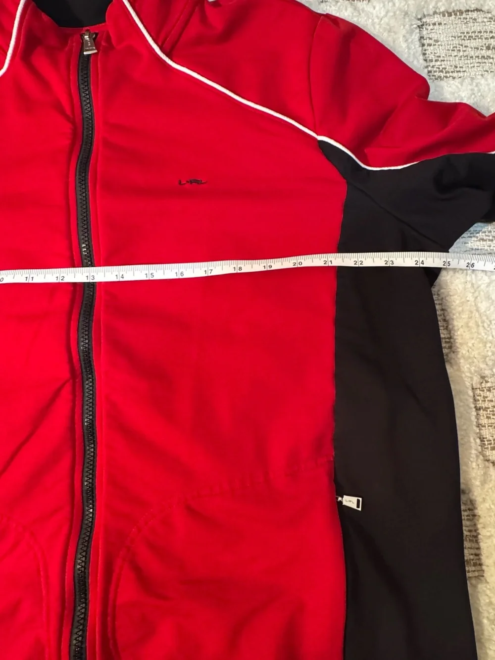 L.R.L. Ralph Lauren Red & Black Zip-Up‎ Track Jacket